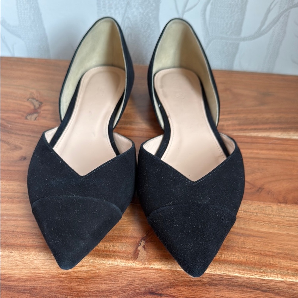 J. Crew Orsay Black Flats